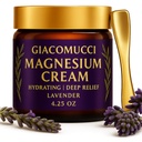 Magnesium Cream for Nighttime Relief - Magnesium Chloride Body Balm - Fast Absorbing Leg, Arm & Chest Lotion - Sleep Support & Wellness Recovery -Safe for Kid - Lavender