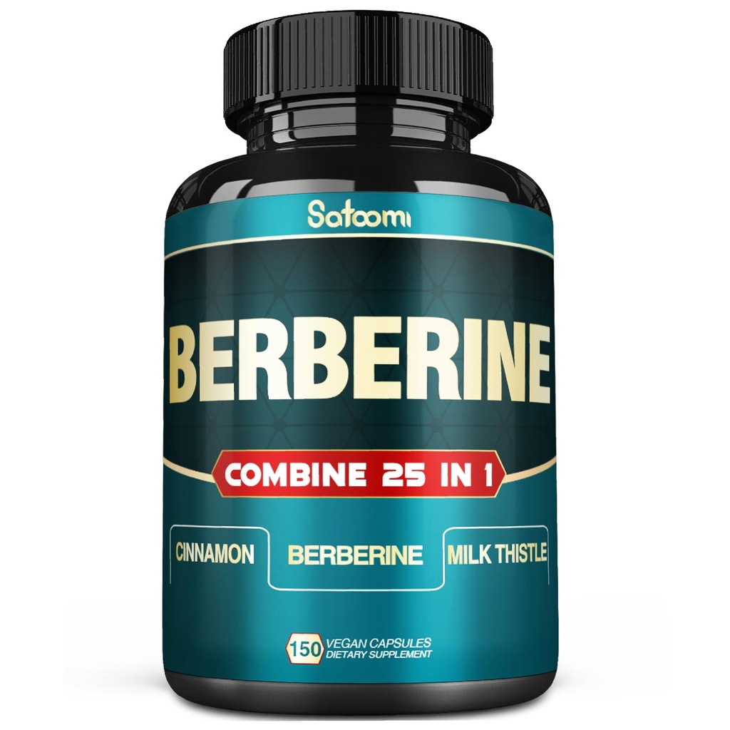 Satoomi 25in1 Supplément berbère - Berberine Hcl - Ceylan Cannelle - Chardon de lait et plus