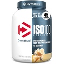 Dymatize ISO100 Wei Proteïne Poeder Isolaat, Vanille, 25g Proteïne, 3 Pond, 5.5g BCAA's, Minder dan 120 Cal., Glutenvrij, 1g Vet, 1g Suiker, 2g Kool (45 Serven)
