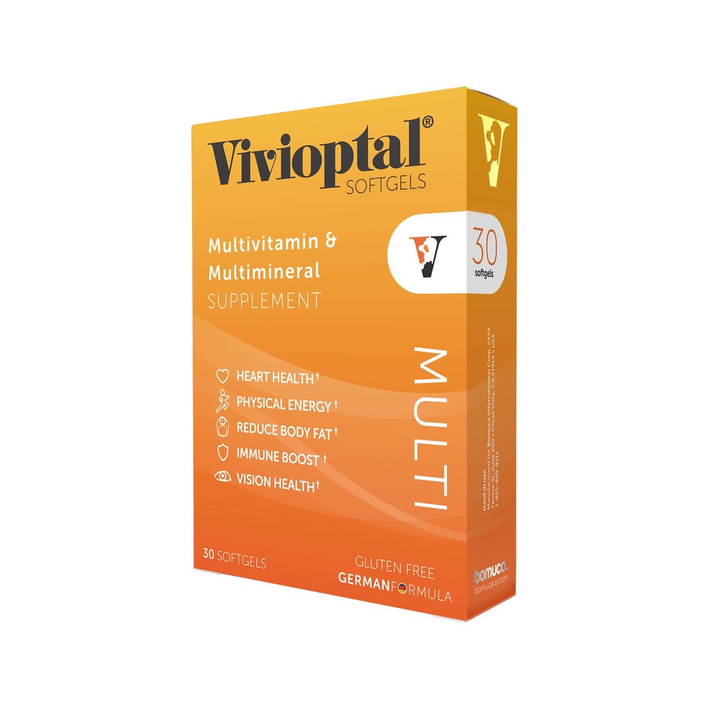 Vivioptal Multi, 30 Softgels, Multivitamine & Multimineral, Glutenvrij, Duitse Formule