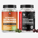 Ochtend Fat Burn Gummies & Testosteron Booster Supplement 