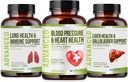 Santé cardiaque Supplément de soutien de la pression artérielle - Soutenir la pression artérielle et la circoncision saine Naturellement avec Hawthorn Berry & Hibiscus. Vitamines Pills pour l'hypertension et le cœur en santé.