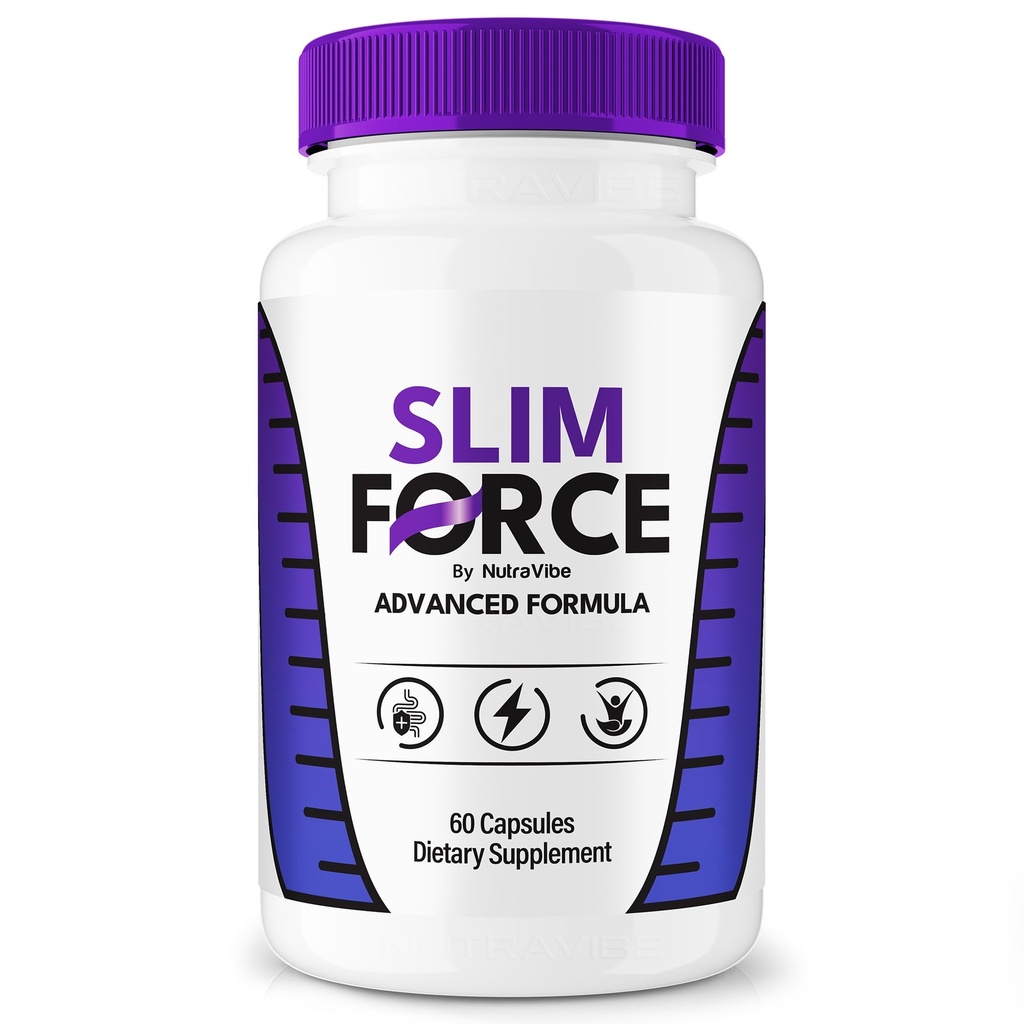 SlimForce Capsules – Daily Body Balance & Energy Supplement, All-Natural Formula for Healthy Shape, Digestion & Active Lifestyle | Easy-to-Swallow Pills, Non-Habit Forming (60 Capsules)