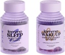 Lemme Sleep and Wake Up Bundle - Slaap Gummies voor betere nachtrust & Wake Up Cafeïne Gummies voor energie - Glutenvrije, niet-GMO, 60 Tellen