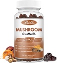 Biologische Paddestoel Gummies 10 Blend - Paddestoel Complex - Immune Support, Energie - Paddestoel Supplement voor mannen & vrouwen, 60 Gummies