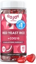 Suikervrije rode gist Rijst met CoQ10 Gummies - Cholesterol Supplementen met Red Rice Gist 1000 mg. - Cholesterol Gummies Complex - Vegan, Non-GMO, Glutenvrije & Citrininevrije supplement