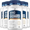Mind Guard Supplement Capsules – Mind Guard Natural Blend Formula Focus Memory Support and Reviews (5 Pack – 300 Capsules)