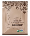 Truvani Organic Whey Protein Powder | Chocolate | 20g Grass Fed Whey Protein | 1 Serving | USDA Organic & Non-GMO | Gluten Free | No Gums, No Soy, No Stevia, No Added Sugars