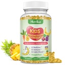 Kids Magnesium Glycinate Gummies, Magnesium Supplement with L-Theanine, Chamomile & Multivitamins for Kids & Adults Sleep, Calm, Relaxation, Sugar Free Pineapple Flavor 60 Gummies