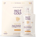 ProT Gold Liquid Collageen Proteine Shot, 17g Clear Protein Nano-Hydrolyzed Grass Fed Collageen, 2g Arginine voor wond ondersteuning, Glutenvrij, Suikervrij, 0g Carbs, Orange Creme, 1 fl oz, 24 Pack