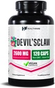 Healthfare Devils Claw Root | 2600mg Herbal Supplement | 120 Vegan Capsules | Concentrated Root Extract for Joint Support | Non-GMO, Gluten-Free | Made in USA
