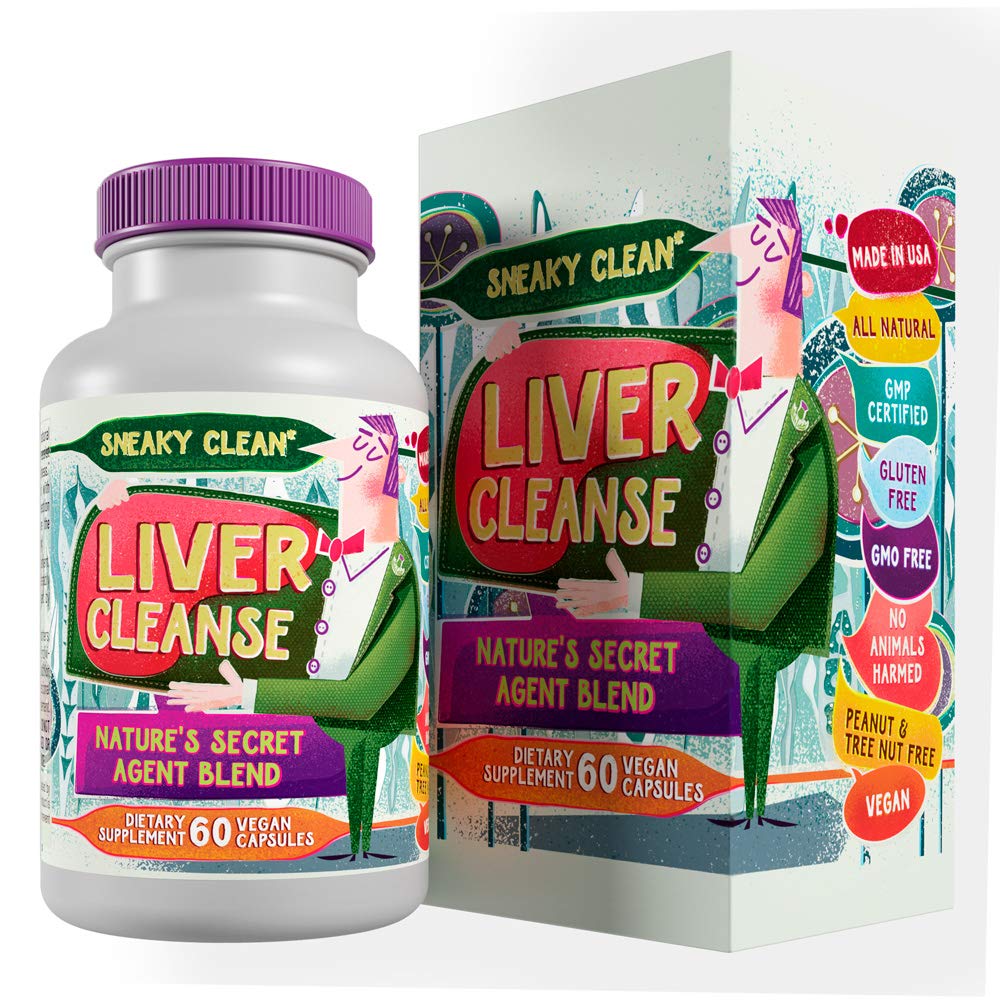 Supplément de soutien de nettoyage du foie w Thistle de lait - Mélange d'agent secret de la nature - 60 capsules végétaliennes