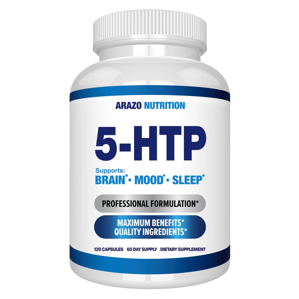 5-HTP 200 MG Per Serving Plus Calcium voor Mood, Slaap 