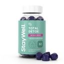 Total Detox, Heavy Metal Detox for Adults- Zeolite, Chlorella, Milk Thistle, Shilajit & Iodine, Toxin Cleanse, Pinal Decalcification, Fluoride Cleanse, Heavy Metal Cleanse, 60 Mixed Berry Gummies