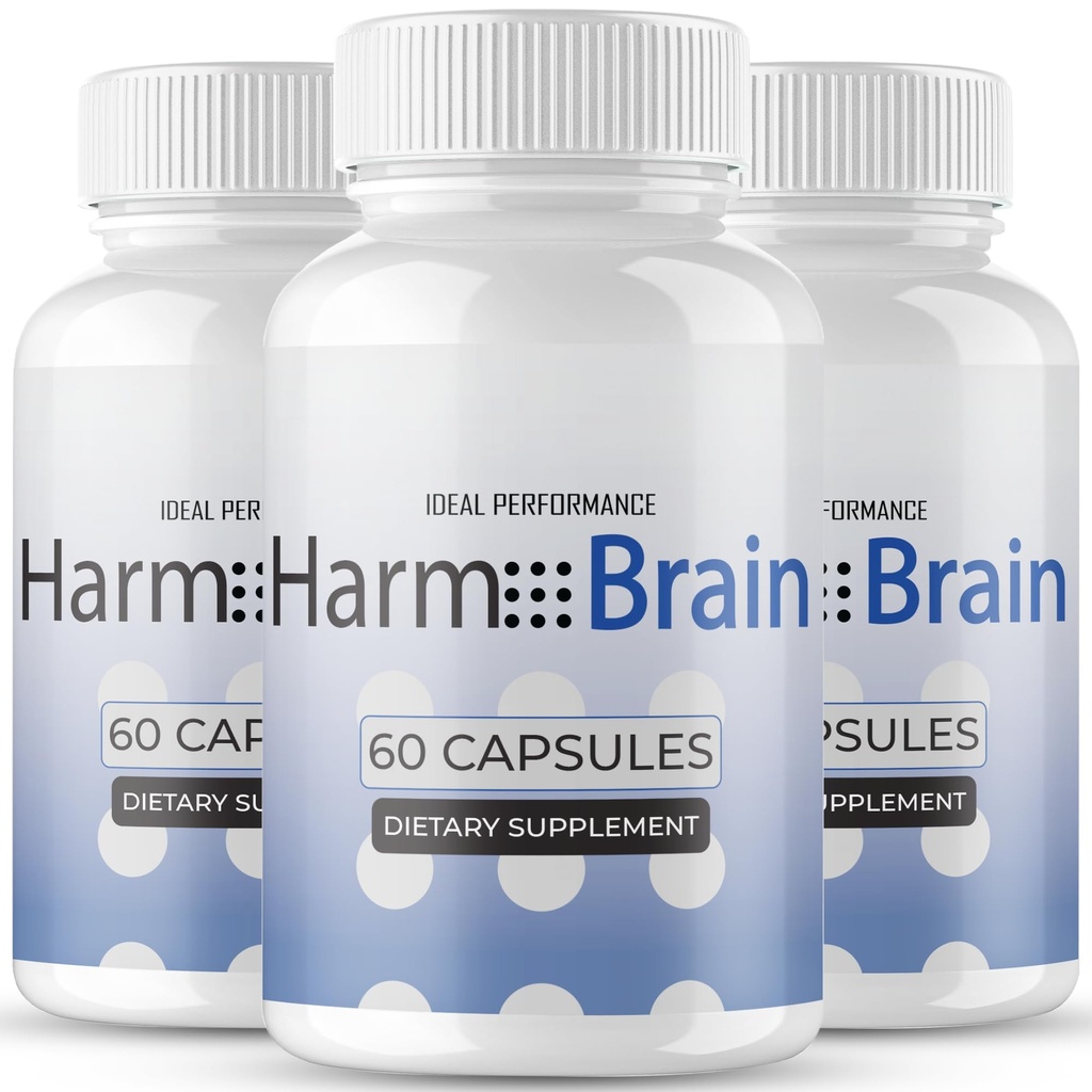 Harmobrain Capsules, Official Harmo Brain Supplement for Brain Health & Memory Support - Maximum Strength, Advanced Formula Nootropic Pills, All Natural Harmobrain Health Support Reviews (3 Pack)