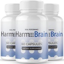 Harmobrain Capsules, Official Harmo Brain Supplement for Brain Health & Memory Support - Maximum Strength, Advanced Formula Nootropic Pills, All Natural Harmobrain Health Support Reviews (3 Pack)