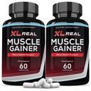 (2 Pack) XL Real Muscle Gainer Advanced Men's Heath Formula 60 Capsules