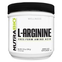 Supplément NutraBio L-Arginine, 750mg Précurseur à oxyde nitrique, soutient le flux sanguin, la santé vasculaire et la croissance musculaire, 250g