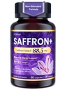 Saffron Extract Supplements 88.5mg for Women with Ashwagandha: L-Theanine & Magnesium – Supports Mood & Daily Energy, Botanical Blend – 60 Vegan Capsules for Adults (30-Day Supply)