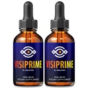 (2 Pack) Visiprime Eye Drops – Official Visi Prime Nano Formula Sublingual Drops with Natural Ingredients, Oral Supplement for Vision Clarity, Floaters & Gentle Eye Care, Review (60 Servings)