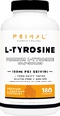 Primal L-tyrosine Capsules (180 Capsules / 500 mg per portie)