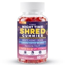 Night Time Shred Gummies for Women & Men | White Kidney Bean & Green Coffee Bean with Melatonin & Lemon Balm | Carb Intake Balance & Nightly Antioxidant Support* | 60 Ct