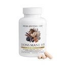 Lions Mane 10x Mushroom Supplement - Reishi Cordyceps Chaga Turkey Tail - Nootropic Brain Health Immune Support Energy Focus - Functional Mushroom Blend - Vegan Non-GMO - 60 Capsules
