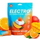 Electrolyte Chewing Gum | Sugar Free Fast Acting Hydration Gum with Sodium Potassium and Magnesium | Zero Calorie Vegan Gluten Free | For Sports, Running, Hiking | Tropical Splash | 15 Pieces