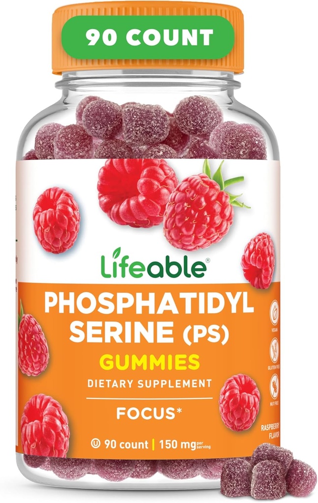 Levensvatbare Fosfatidylserine Gummies (PS) 150mg 