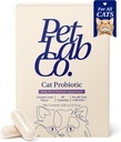 PetLab Co. Probiotiques pour les chats, soutien santé git, diarrhée occasionnelle, santé digestive et soutien immunitaire - Facile à utiliser - 30 Compte