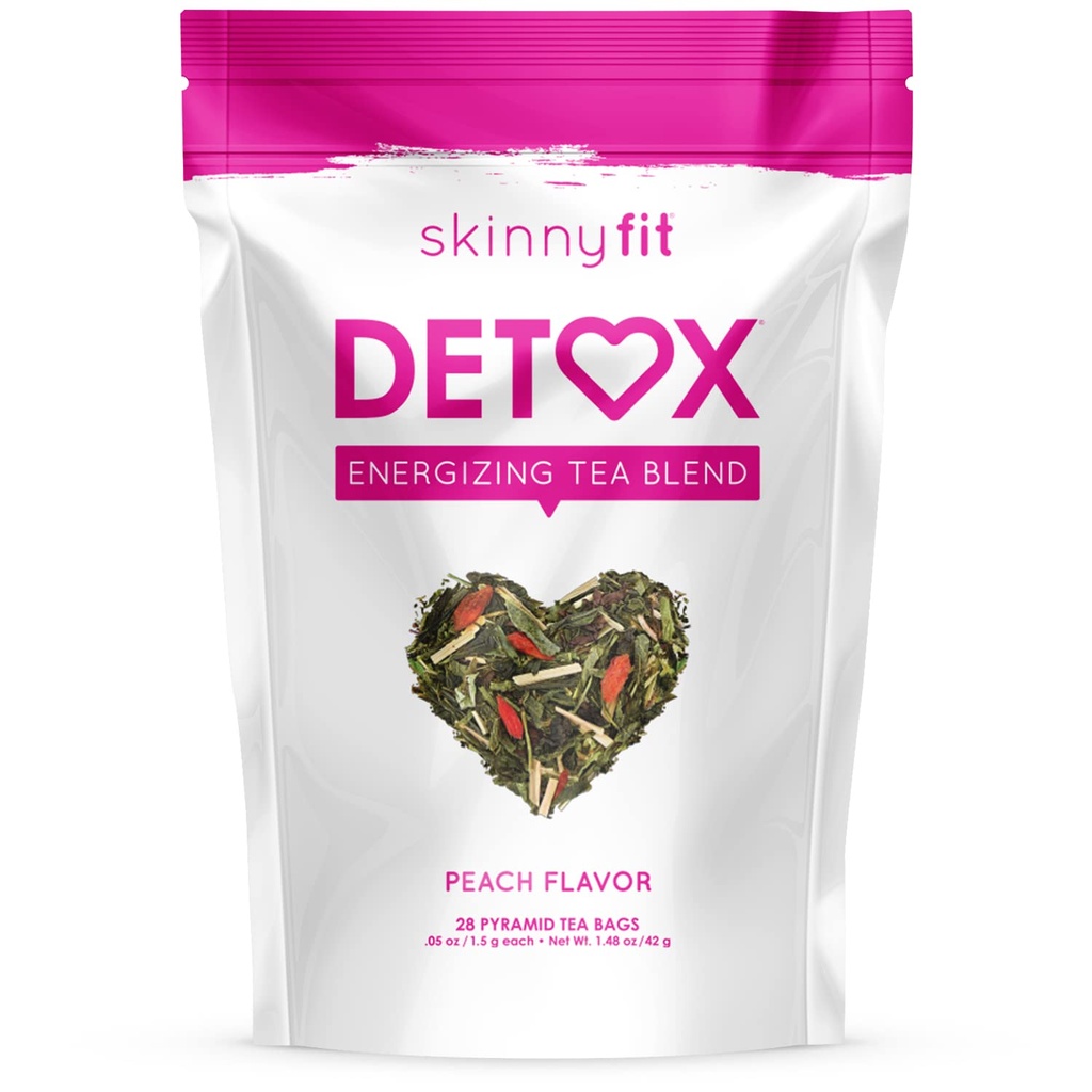 SkinnyFit Detox Thee: All-Natural, Laxative-Free, Ondersteunt een gezond gewicht, helpt het verminderen van opgeblazen, natuurlijke energie, Ondersteunt Immune System, Vegan, 28 Servers