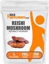 BulkSupplements.com Reishi Mushroom Extract Poeder - Reishi Mushroom Poeder, Supplement voor algehele welzijn - Glutenvrij, 1g per portie, 250g (8.8 oz) (pakket van 1)