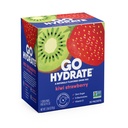 GoHydrate Powder Packets d'hydratation instantanée - faible teneur en sodium électrolytes boisson mélange - Natural Hydratation support, sans sucre électrolyte boisson en poudre aromatisée avec vitamine D, 30 paquets, fraise Kiwi
