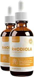 Actieve Rhodiola - Rhodiola Root Extract met natuurlijke Rosavins - vloeibare levering voor betere absorptie - Ondersteunt energie en stress