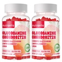 Nutravita Glucosamine Chondroitin Gommies avec MSM & Elderberry Extra Strength - Joint Support, Supplément de soutien immunitaire antioxydant pour adultes, hommes et femmes. 120 Chews fraises