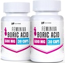 Santé Féminine Acide borique Suppositoires de 2 paquets de 30 suppositoires vaginales Chaque 600mg de 100 % Pure
