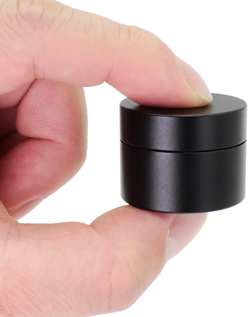 Portable Daily Pill Case, Boîte à pilules rondes en alliage d'aluminium lourd, Organisateur de pilules de voyage imperméable, Porte-vitamines pour le camping extérieur