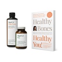 ALGAECAL Bundle - Calciumsupplement met vitamine D + K2, Mag, Boron & Omega 3 Visolie met EPA & DHA en boek van Lara Pizzorno Gezonde Bones Gezond U, om Bone Health te verhogen