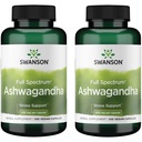 Swanson Ashwagandha Powder Supplement - met Ashwagandha Root ter bevordering van stressverlichting en energie - Ayurvedisch supplement voor natuurlijke wellness (100 capsules, 450 mg Each) 2 Pack