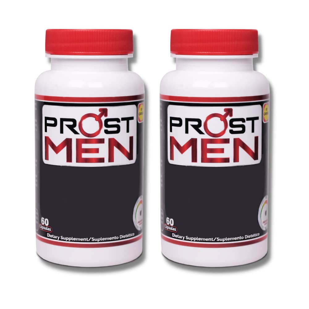 Capsules de supplément de la prostate - Support de la prostate - Fréquence urinaire - Qualité sommeil - Énergie et vitalité - Saw Palmetto - Sting Nettle - Pack de 2-120 capsules