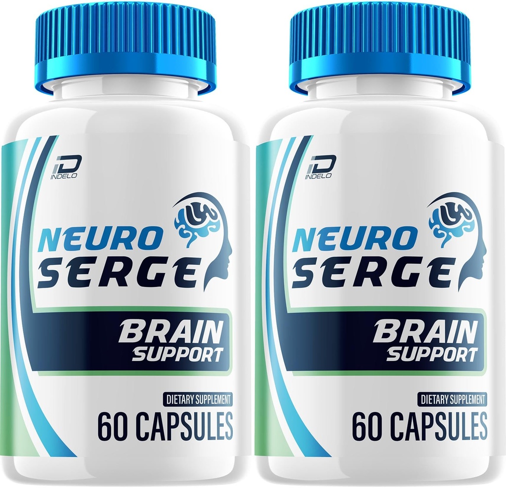 Neuro Serge Advanced Formula Capsules – Neuro Serge Natural Blend Focus Memory Support Supplement and Reviews (2 Pack – 120 Capsules)