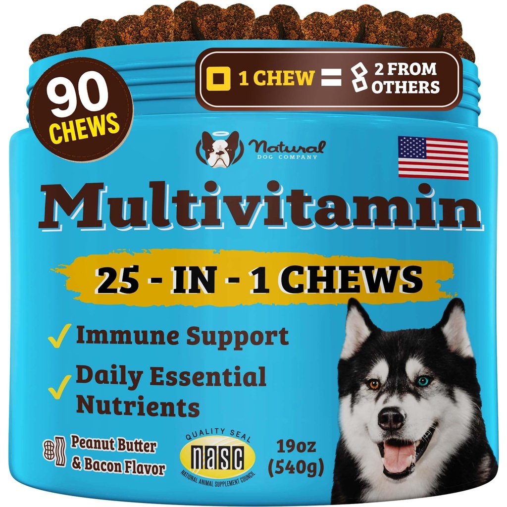 Natural Dog Company 25-in-1 Multivitamine Kauwen voor honden 