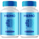 Memo Defender Brain and Memory Support Capsules, Memo Defender for Memory Supplement Pills, Advanced Formula Nootropic Pills for Brain Health Support, MemoDefender Health Blend Reviews (2 Pack)
