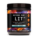 BEYOND RAW LIT V2 Clinical Strength Pre Workout Powder, Hits Harder, Bigger Pumps, Caffeine, L-Citrulline, Creatine, Gummy Shark, 30 Servings