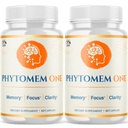 (2 Pack) Phytomem One Capsules, Official PhytomemOne Pills with All Natural Ingredients, Advanced Memory Support Supplement Brain Support Health and Wellness with Premium Multivitamins (120 Capsules)