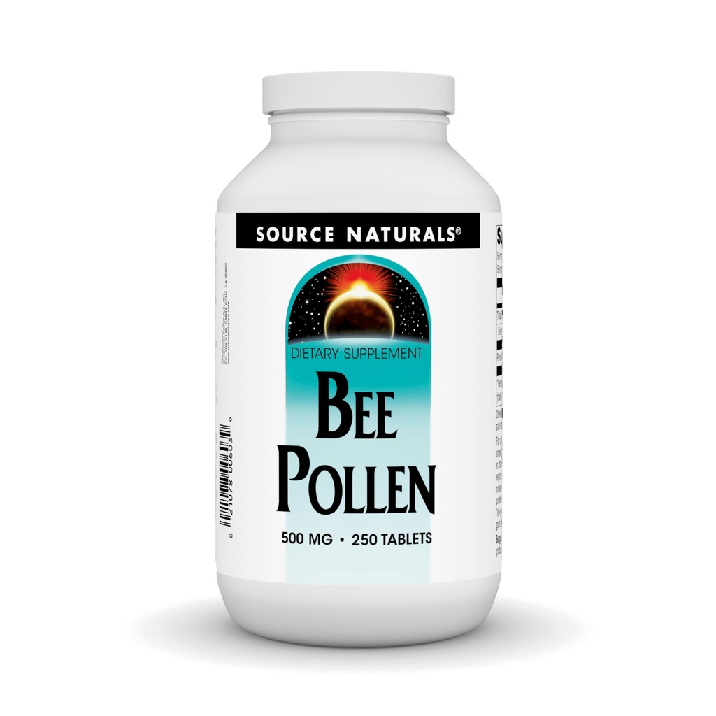 Source Naturals Bee Pollen 500 mg Dietary Supplement - 250 Tablets