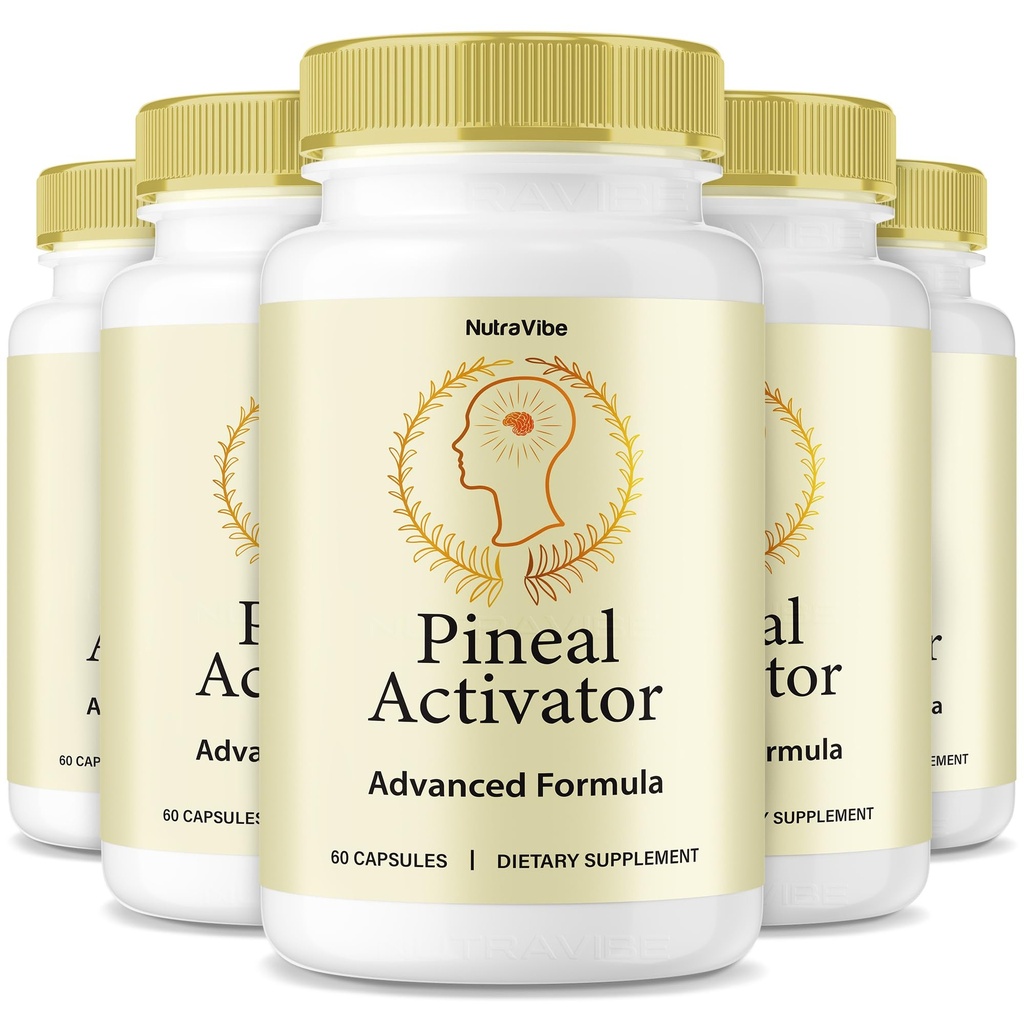 (5 Pack) Pineal Activator Capsules – Natural Pineal Gland Support for Clarity, Focus, Memory Sharpness and Restful Balance | PinealActivator Easy-to-Take Daily Pills, Original Formula (300 Capsules)