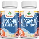 2400MG Liposomale glutathion, met vitamine C, melkdistel & alfa-lipoïnezuur, hoofdantioxidanten, zuiver gereduceerd L-glutathion - immuunsysteem, celreparatie, energie, hoge absorptie, 120 Softgels