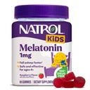 Natrol Kids Melatonine Gummies 1mg, Kinderen Melatonine voor Rustige Slaap, 60 Raspberry-Gearomatiseerde Slaap Gummies, 60 dagen levering