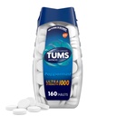 TUMS Comprimés antiacides chirurgicaux ultra-forts pour le soulagement des brûlures d'estomac, menthe poivrée - 160 Compte